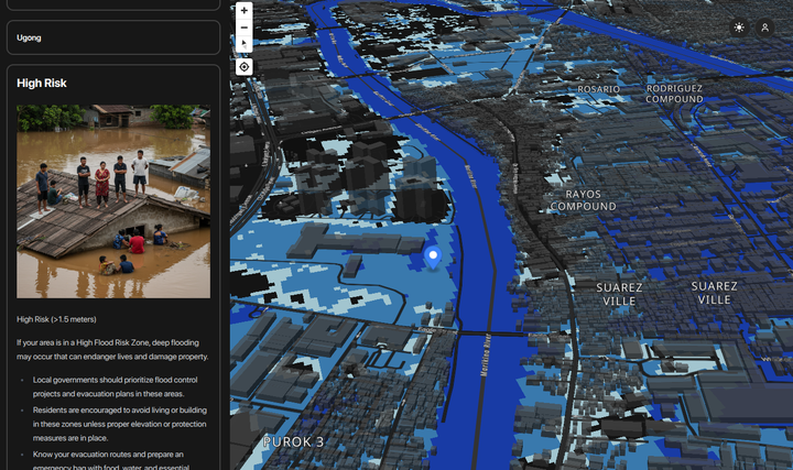 Interactive Flood Risk Map